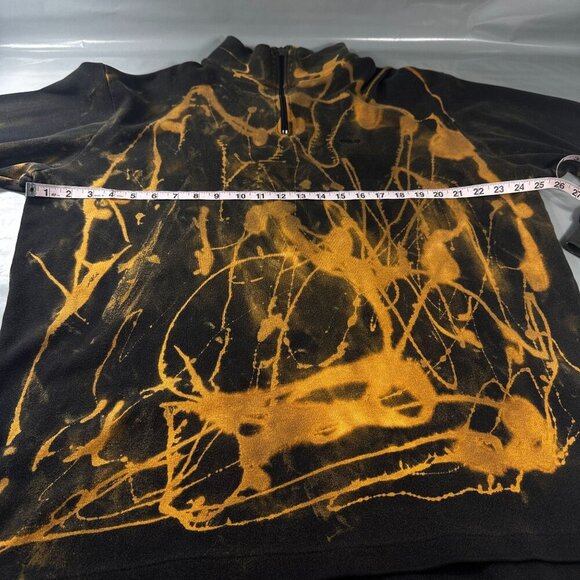 Polo Sport Ralph Lauren Sweater Mens Pullover Quarter Zip Tie Dye Gothic - Picture 8 of 16